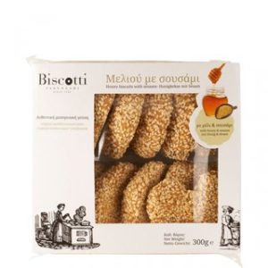 Biscotti Koulourakia mit Sesam und Honig 300gr