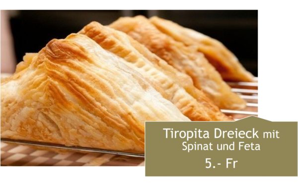Tiropita Dreieck mit Spinat und Feta (stk) 200gr